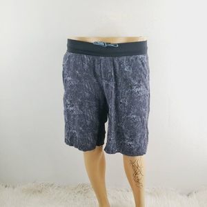 Unbranded Men's Gray Drawstring Tie Dye Breathe Running Athletic Shorts Size M